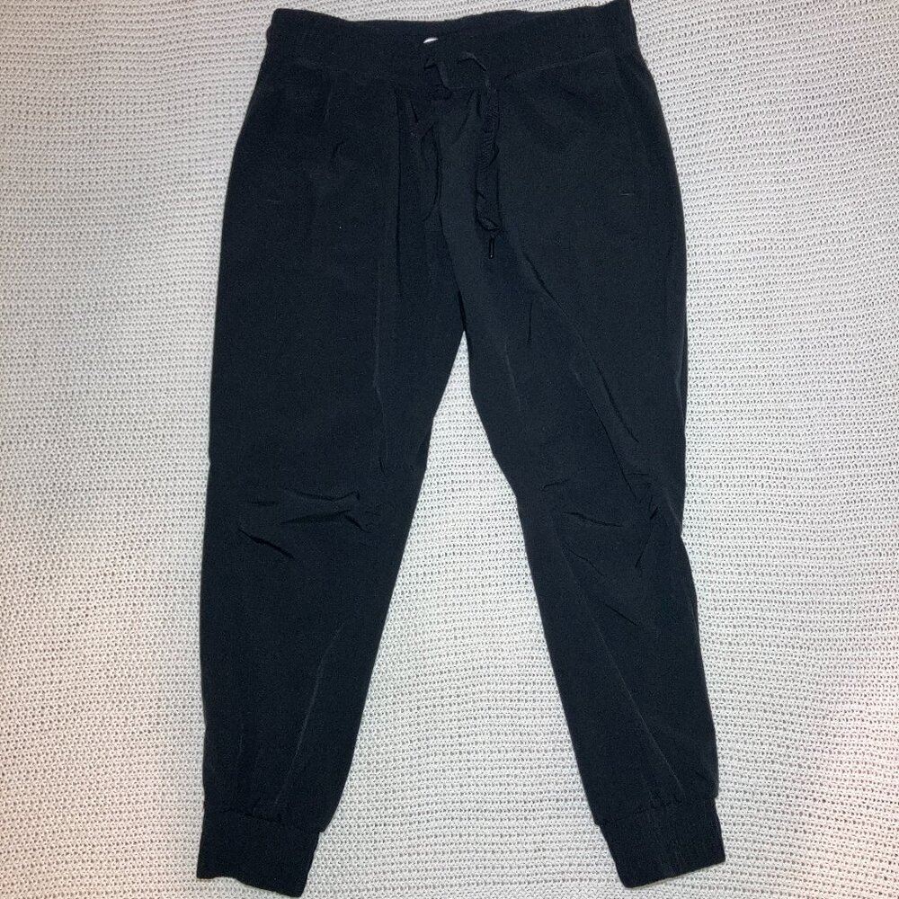 Fabletics Black Activewear Joggers Women's‎ Medium Drawstring Stretch Athleisure